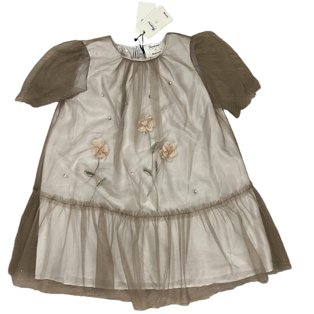 Bonpoint Flower Dress Girls